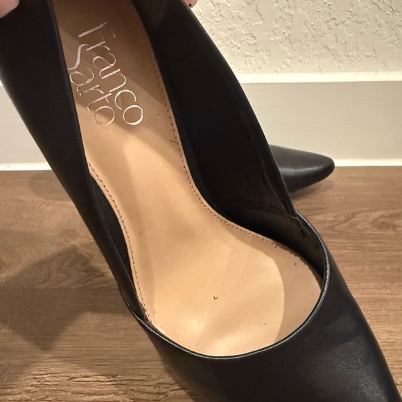 Franco Sarto Black 3.5 inch Heels Elegant Design Size 9 - Picture 5 of 10